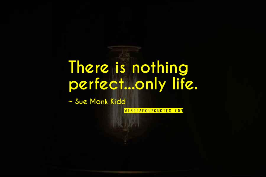 Bees Life Quotes By Sue Monk Kidd: There is nothing perfect...only life.