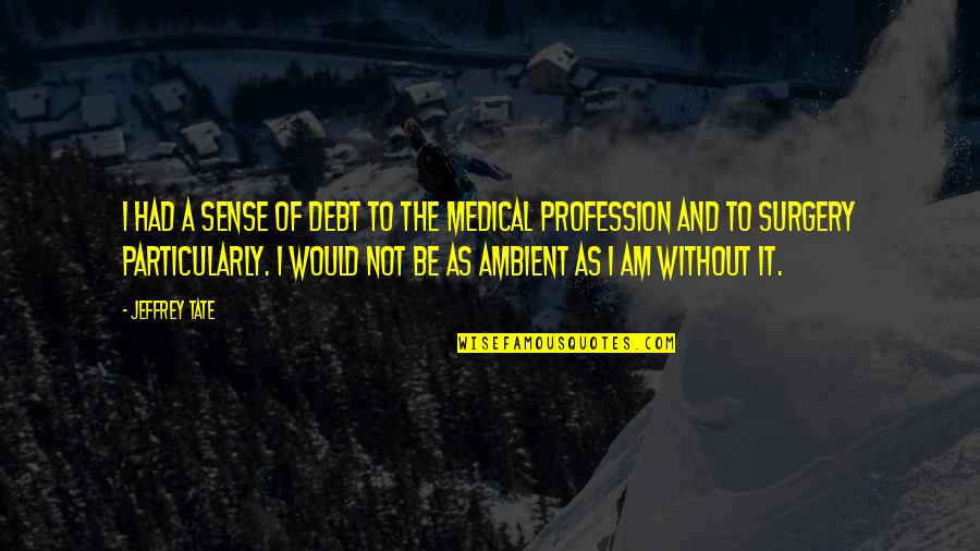 Beeth Quotes By Jeffrey Tate: I had a sense of debt to the