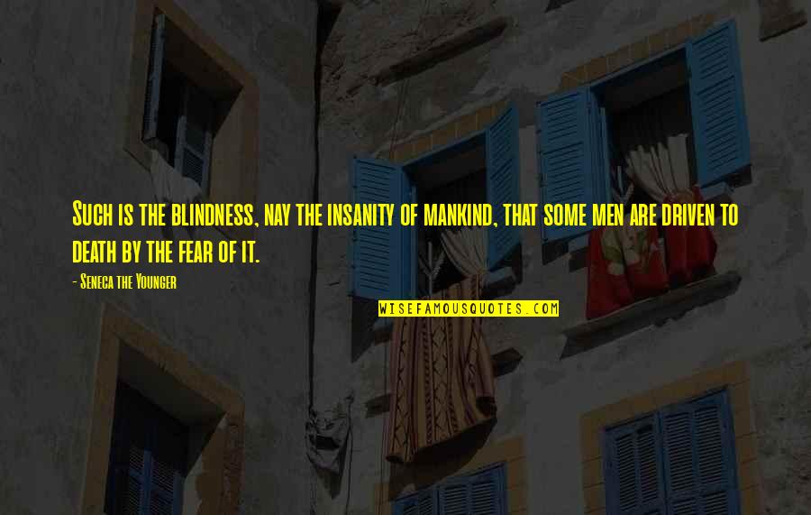 Befiore Quotes By Seneca The Younger: Such is the blindness, nay the insanity of