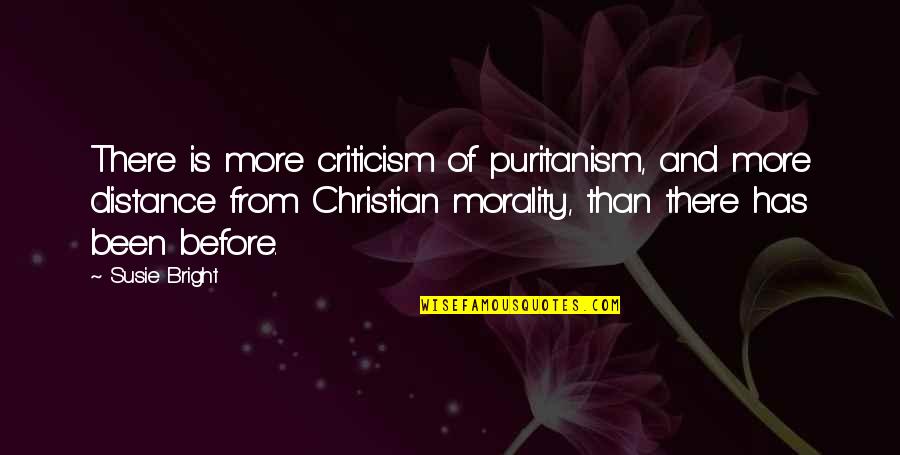 Before You Criticism Quotes By Susie Bright: There is more criticism of puritanism, and more