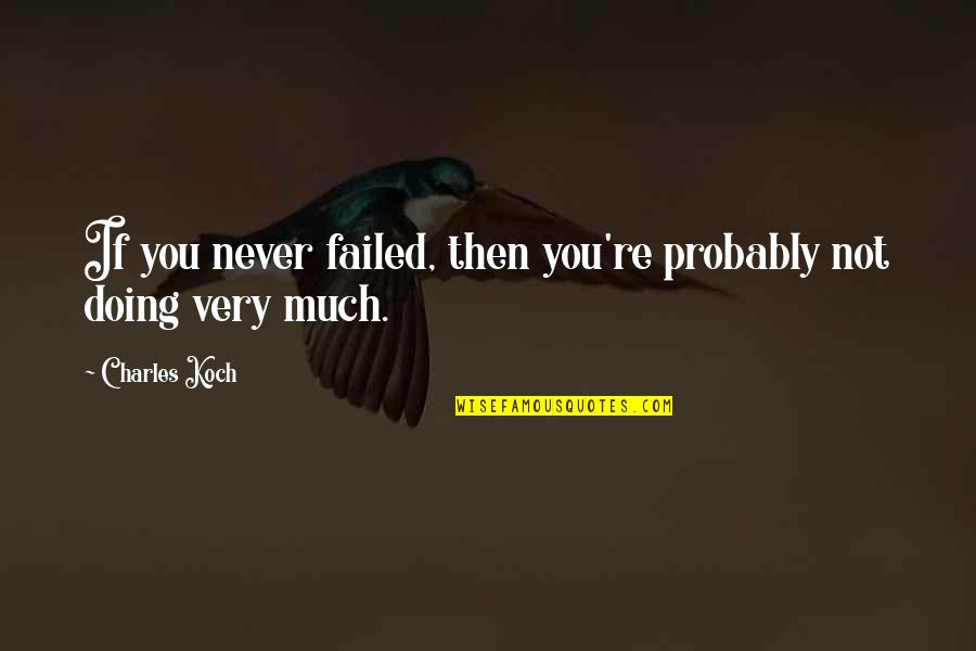 Beforeandaftergirls Quotes By Charles Koch: If you never failed, then you're probably not