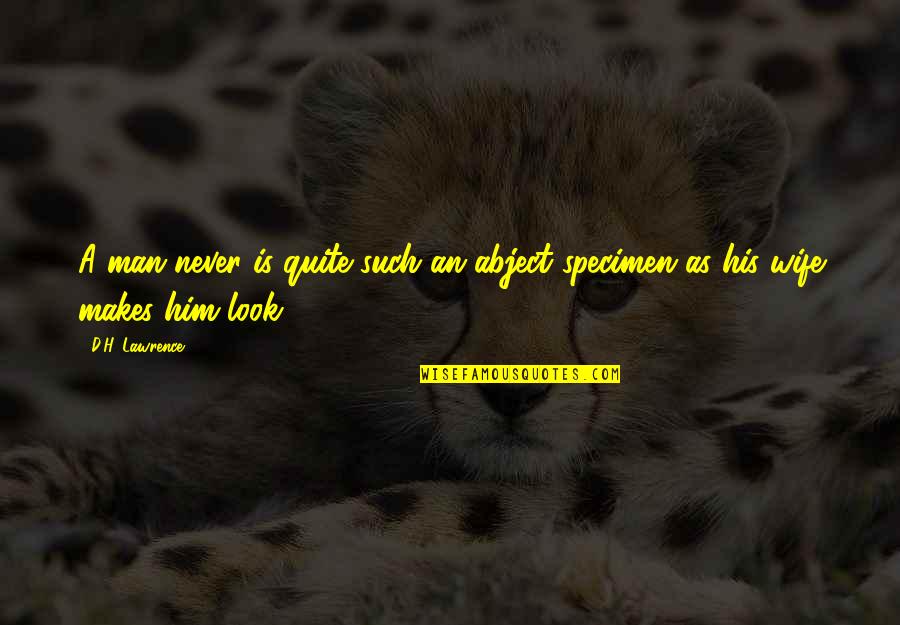 Beghairat Urdu Quotes By D.H. Lawrence: A man never is quite such an abject