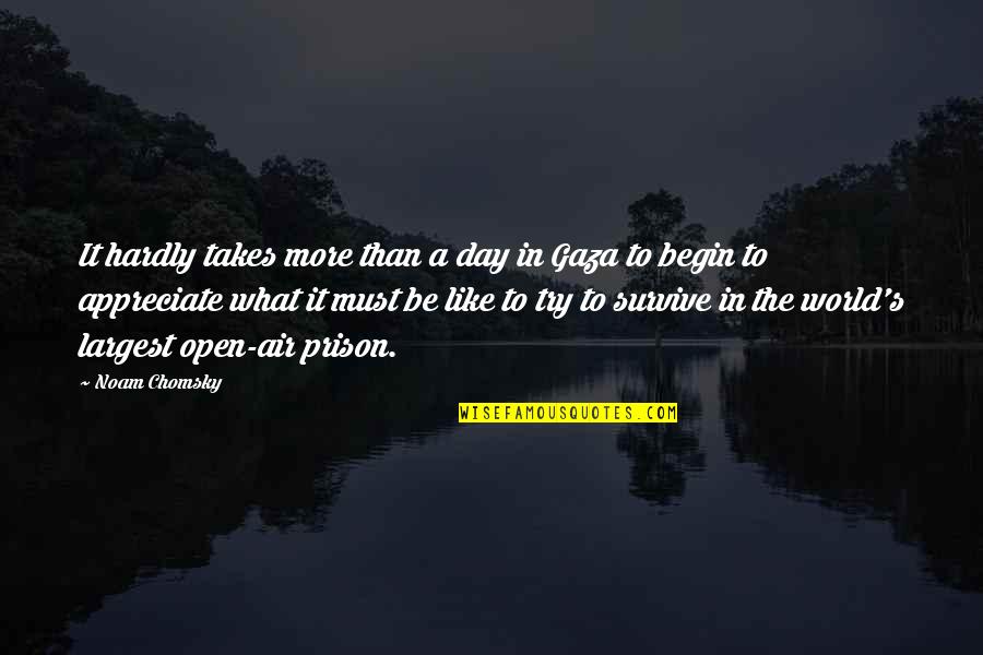 Begin A Day Quotes By Noam Chomsky: It hardly takes more than a day in