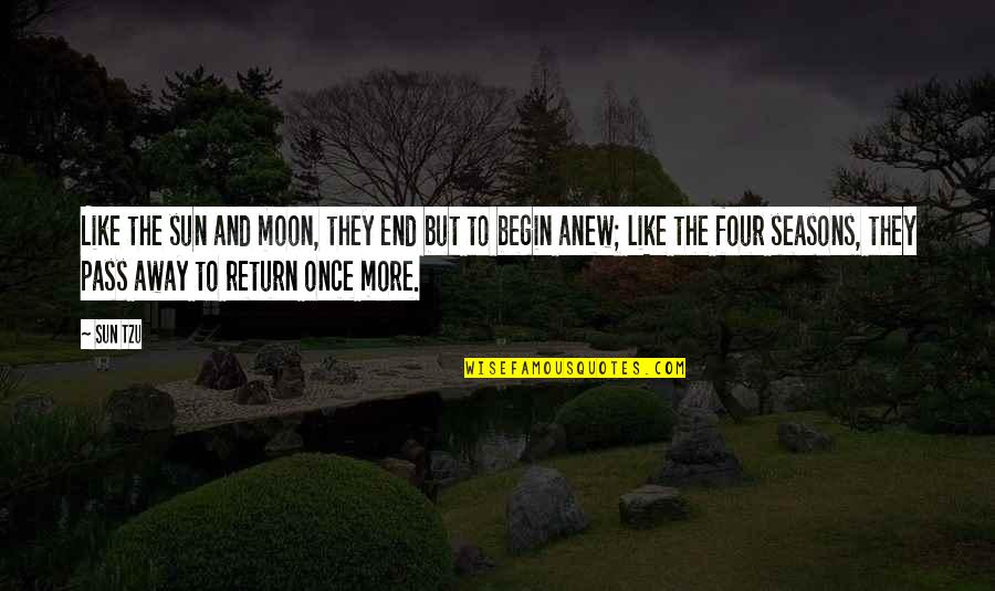 Begin To End Quotes By Sun Tzu: Like the sun and moon, they end but