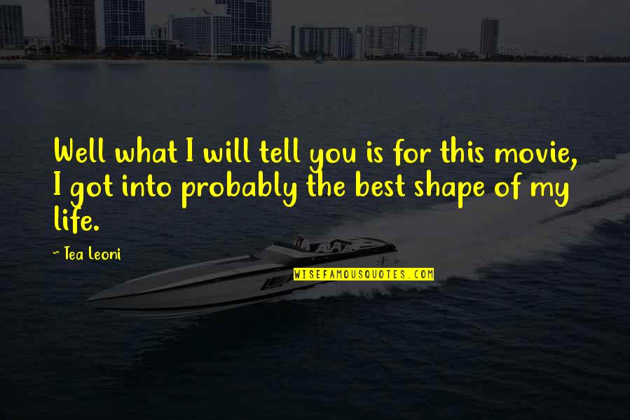 Beguelin Watch Quotes By Tea Leoni: Well what I will tell you is for