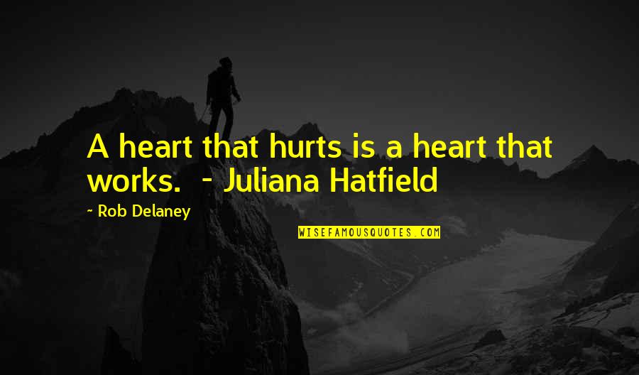 Beherrschende Quotes By Rob Delaney: A heart that hurts is a heart that
