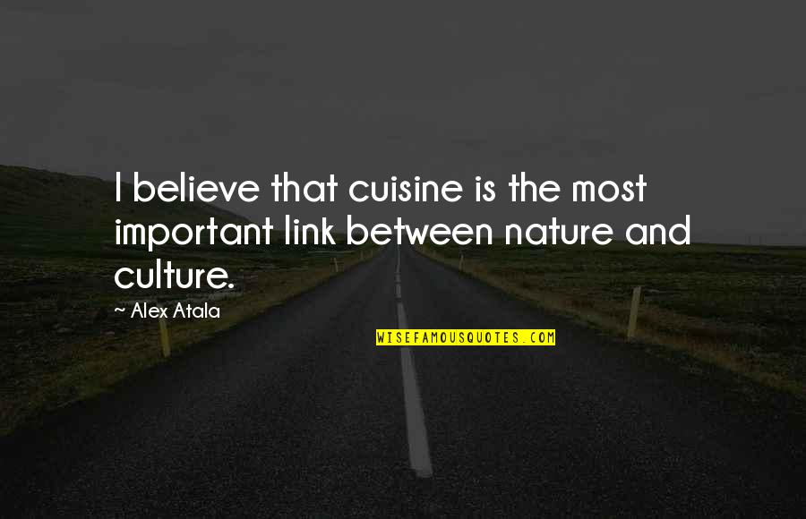 Behind Her Smile Quotes By Alex Atala: I believe that cuisine is the most important