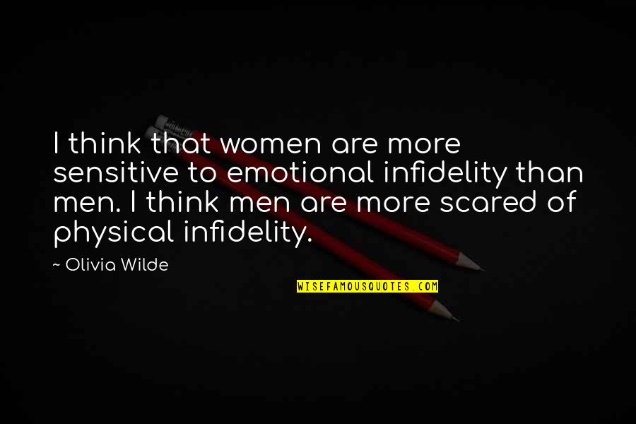 Behsudi Wali Quotes By Olivia Wilde: I think that women are more sensitive to Behsudi Wali Quotes By Olivia Wilde: I think that women are more sensitive to