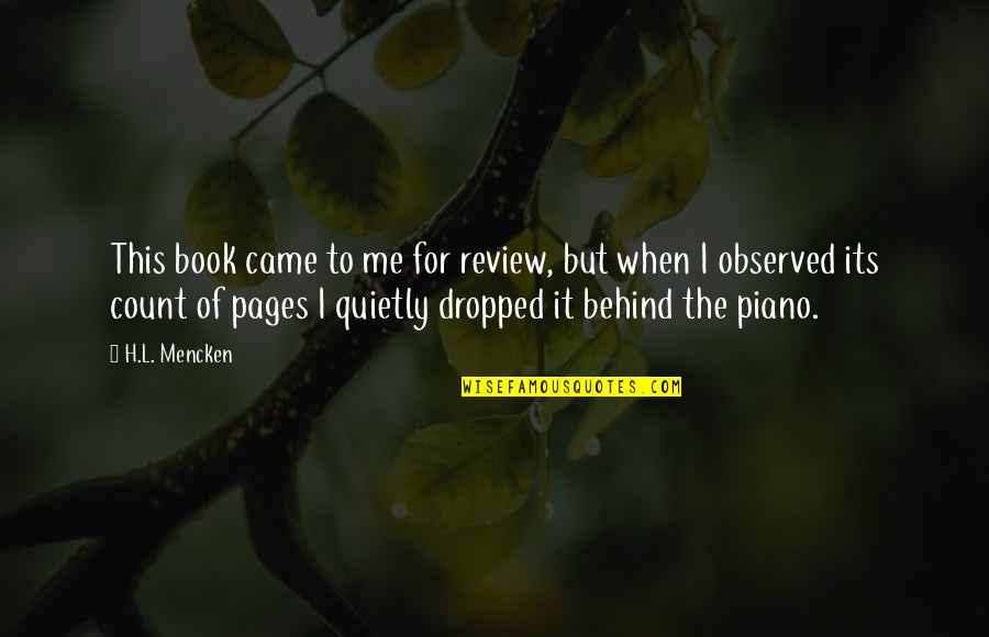 Beicon Significado Quotes By H.L. Mencken: This book came to me for review, but Beicon Significado Quotes By H.L. Mencken: This book came to me for review, but