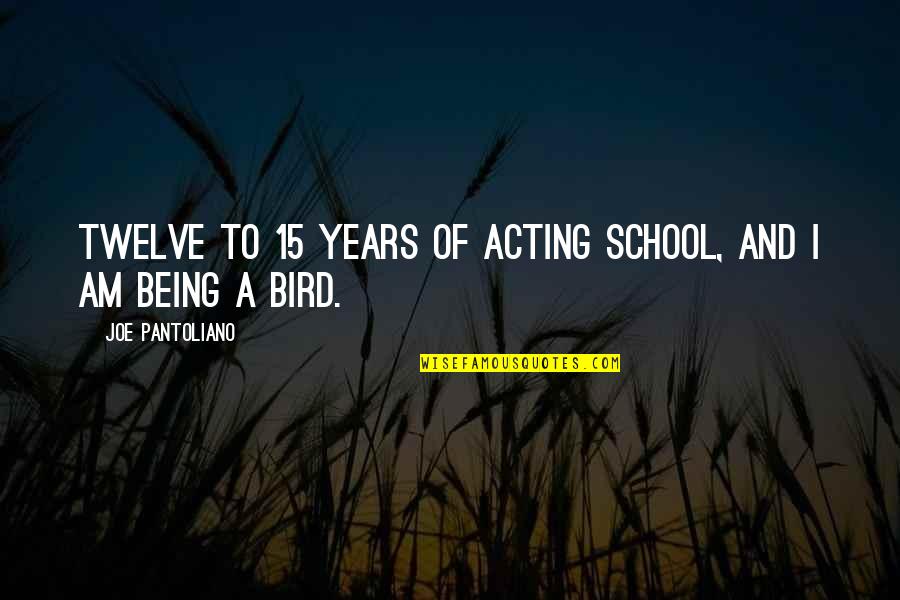 Being 15 Quotes By Joe Pantoliano: Twelve to 15 years of acting school, and Being 15 Quotes By Joe Pantoliano: Twelve to 15 years of acting school, and
