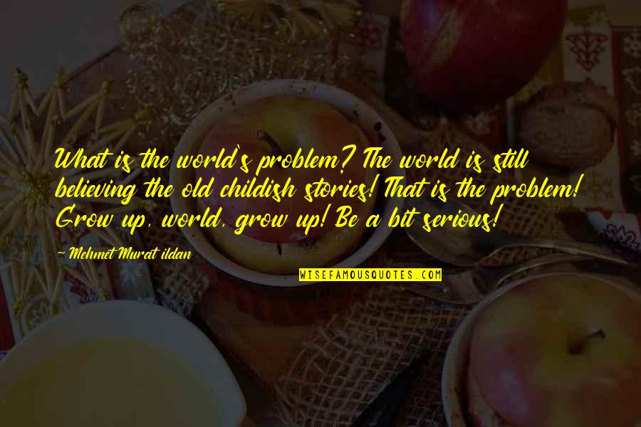 Being A Childish Quotes By Mehmet Murat Ildan: What is the world's problem? The world is