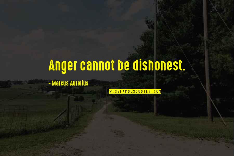 Being A Curvy Woman Quotes By Marcus Aurelius: Anger cannot be dishonest.