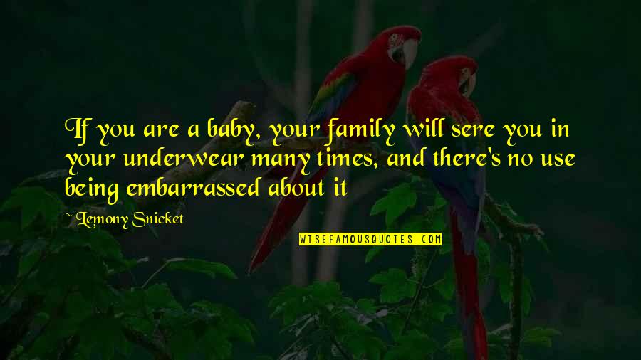 Being A Family Quotes By Lemony Snicket: If you are a baby, your family will
