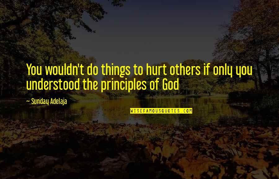 Being A Father To Daughters Quotes By Sunday Adelaja: You wouldn't do things to hurt others if