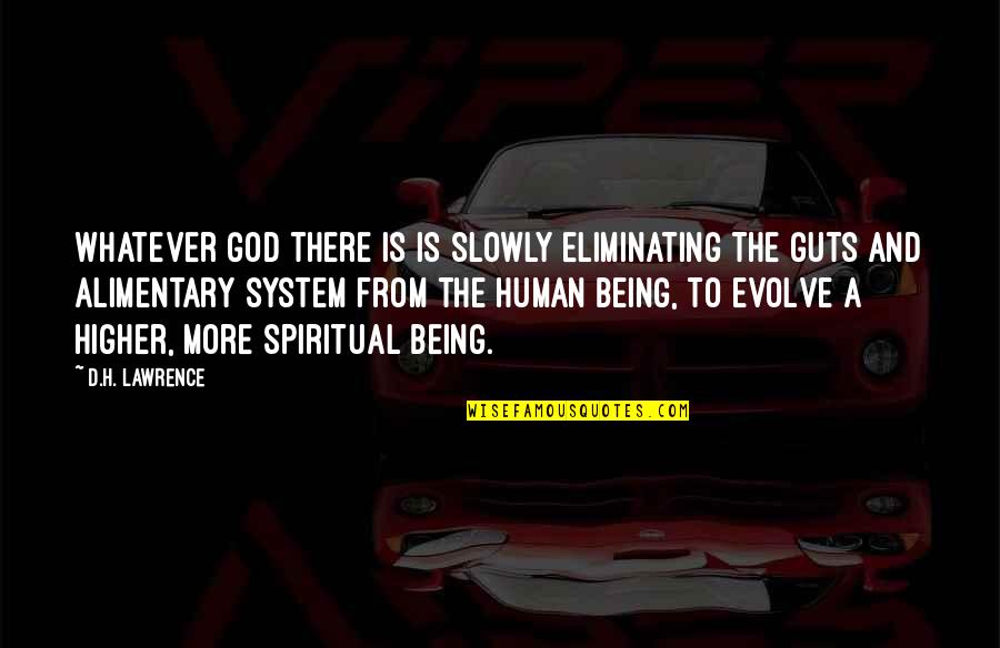 Being A God Quotes By D.H. Lawrence: Whatever God there is is slowly eliminating the