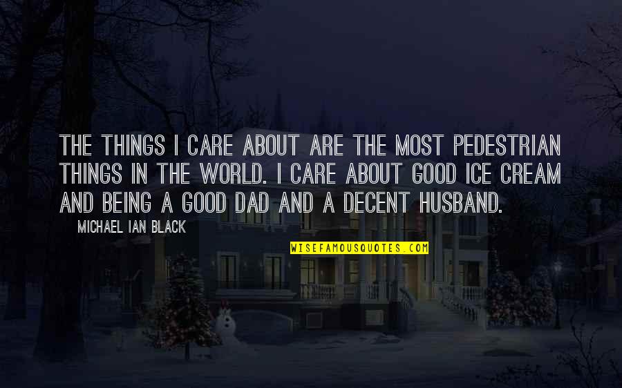 Being A Good Dad Quotes By Michael Ian Black: The things I care about are the most