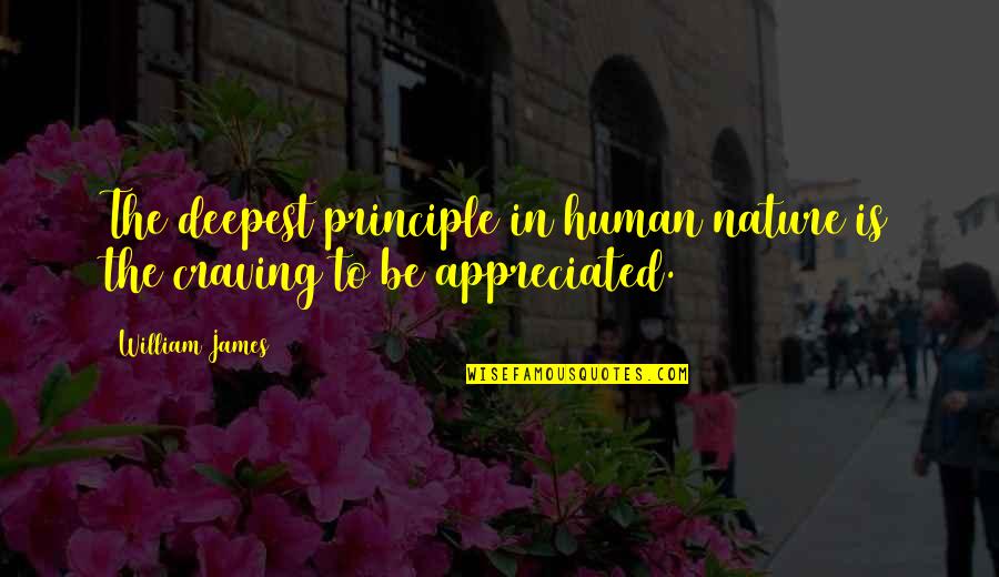 Being A New Person Quotes By William James: The deepest principle in human nature is the