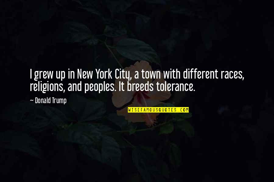 Being A Reflective Practitioner Quotes By Donald Trump: I grew up in New York City, a