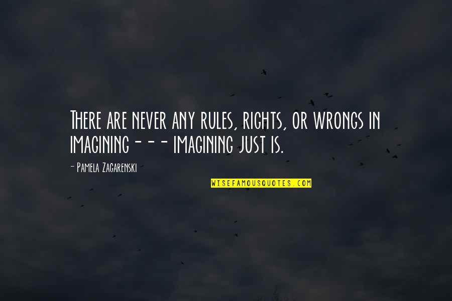 Being Above The Fray Quotes By Pamela Zagarenski: There are never any rules, rights, or wrongs