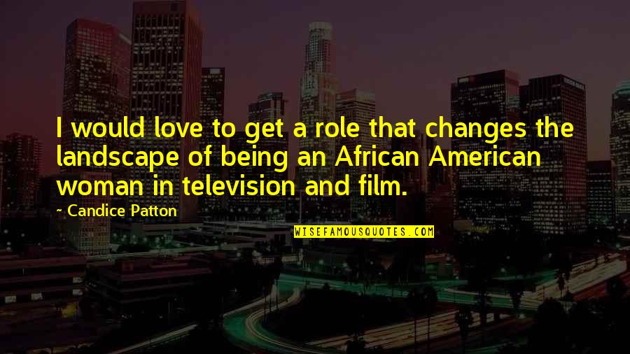 Being African American Quotes By Candice Patton: I would love to get a role that