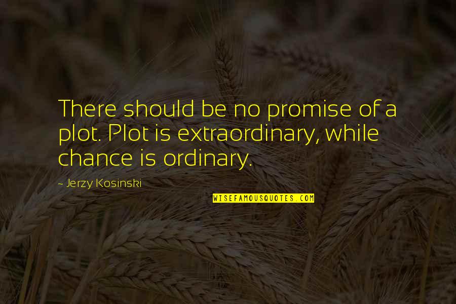 Being Annoyed With Love Quotes By Jerzy Kosinski: There should be no promise of a plot.