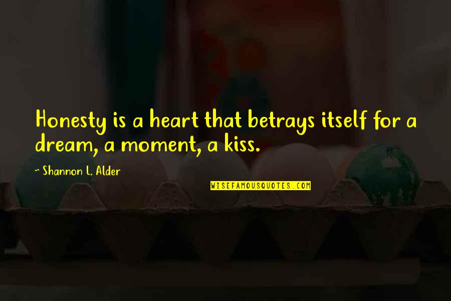 Being Annoyed With Someone You Love Quotes By Shannon L. Alder: Honesty is a heart that betrays itself for