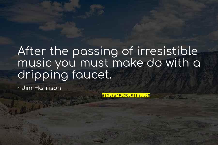 Being Best Friends Again Quotes By Jim Harrison: After the passing of irresistible music you must