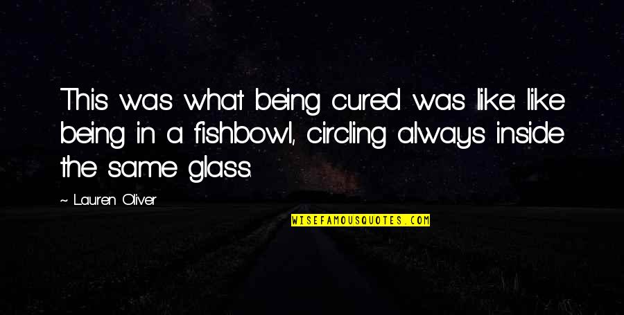 Being Burned Out Quotes By Lauren Oliver: This was what being cured was like: like