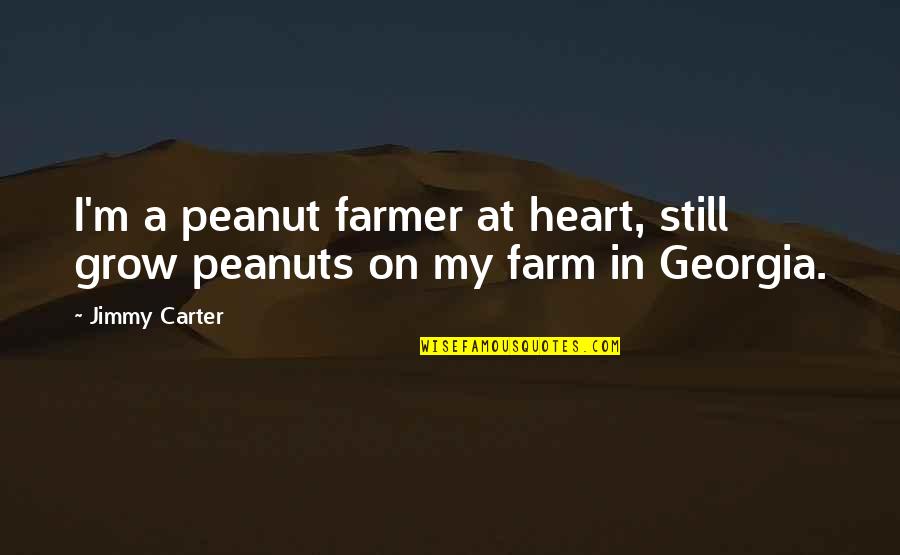Being Classy And Beautiful Quotes By Jimmy Carter: I'm a peanut farmer at heart, still grow