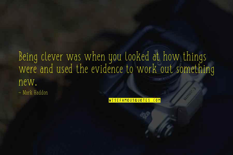 Being Clever Quotes By Mark Haddon: Being clever was when you looked at how
