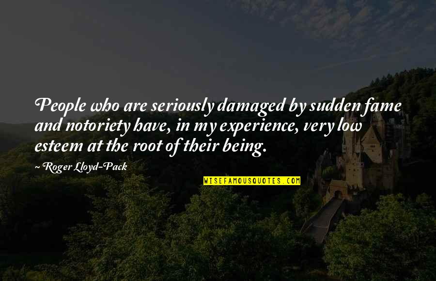 Being Damaged Quotes By Roger Lloyd-Pack: People who are seriously damaged by sudden fame