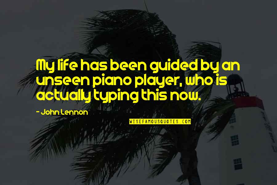 Being Defeated In Sports Quotes By John Lennon: My life has been guided by an unseen
