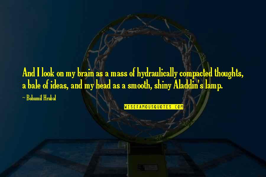 Being Diverse Quotes By Bohumil Hrabal: And I look on my brain as a