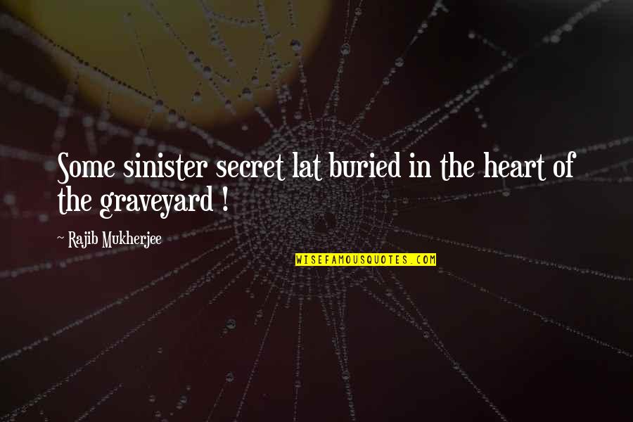 Being Funny With Best Friends Quotes By Rajib Mukherjee: Some sinister secret lat buried in the heart