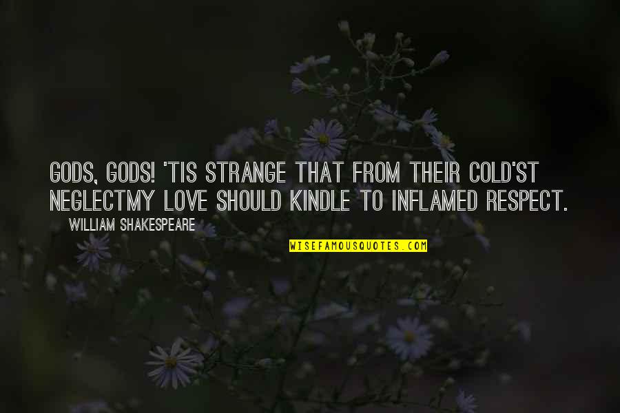 Being Gahaman Quotes By William Shakespeare: Gods, gods! 'tis strange that from their cold'st