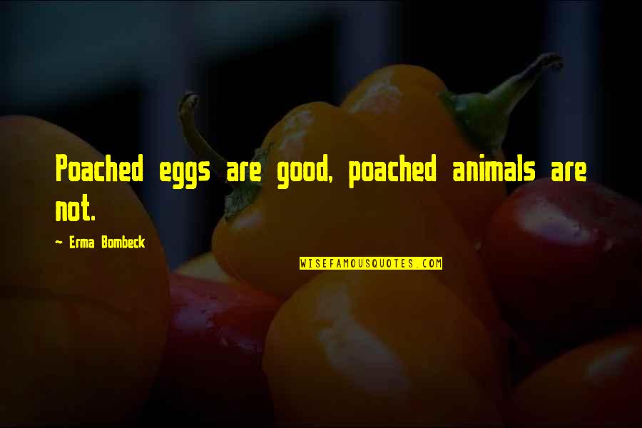 Being Grateful For Your Friends Quotes By Erma Bombeck: Poached eggs are good, poached animals are not.