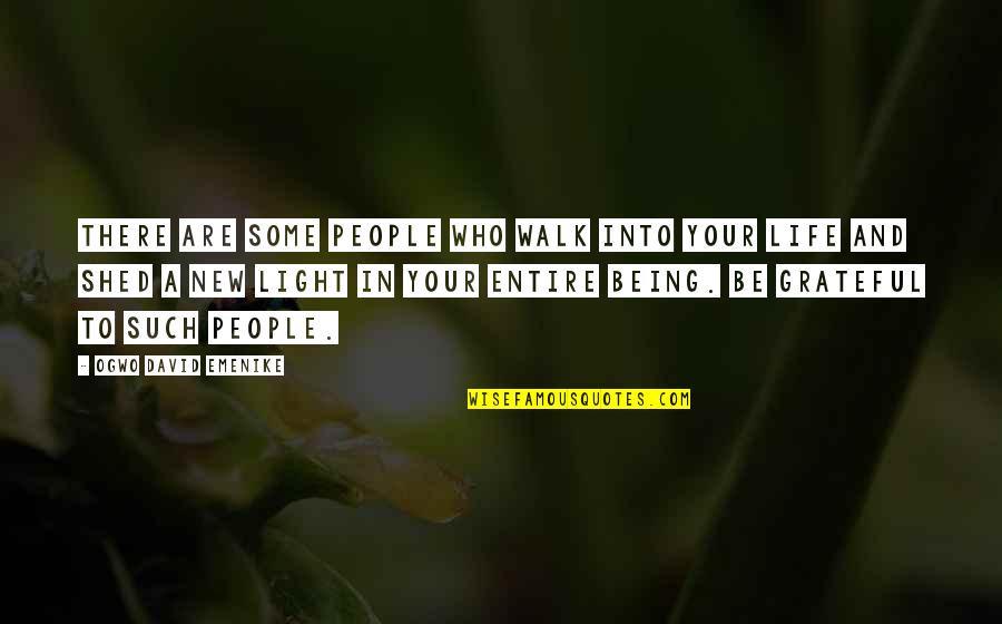 Being Grateful For Your Friends Quotes By Ogwo David Emenike: There are some people who walk into your