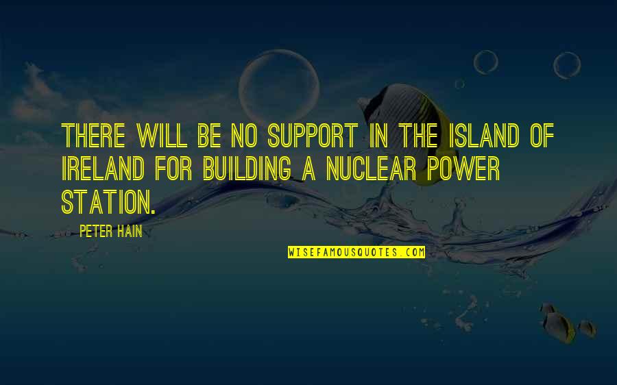 Being Grateful For Your Friends Quotes By Peter Hain: There will be no support in the island