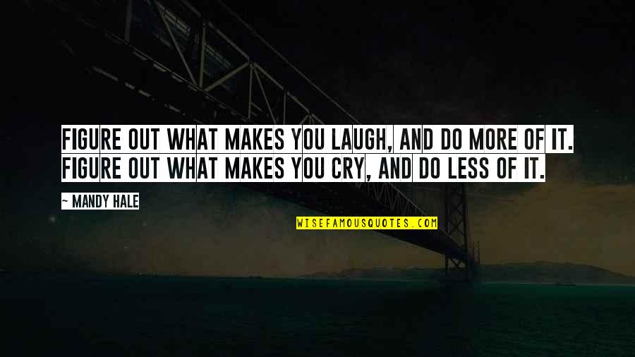 Being Happy And True To Yourself Quotes By Mandy Hale: Figure out what makes you laugh, and do