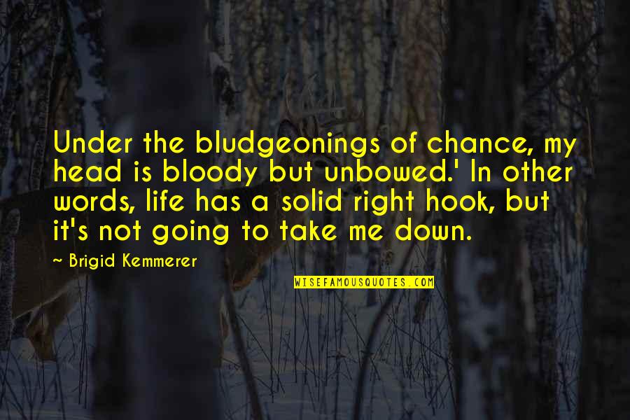 Being Happy Person Quotes By Brigid Kemmerer: Under the bludgeonings of chance, my head is