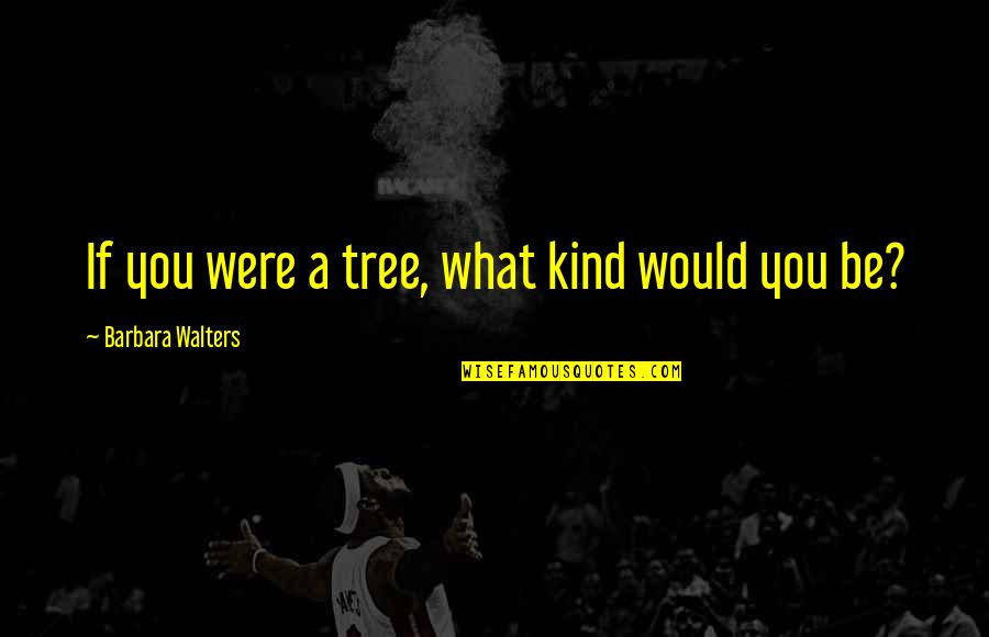 Being Hard On The Outside Quotes By Barbara Walters: If you were a tree, what kind would