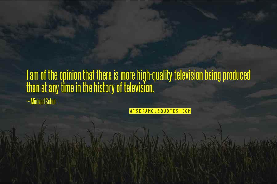 Being High Quotes By Michael Schur: I am of the opinion that there is