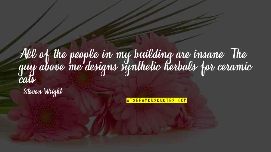 Being His Second Choice Quotes By Steven Wright: All of the people in my building are