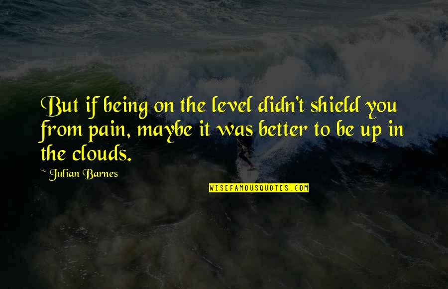 Being In The Clouds Quotes By Julian Barnes: But if being on the level didn't shield