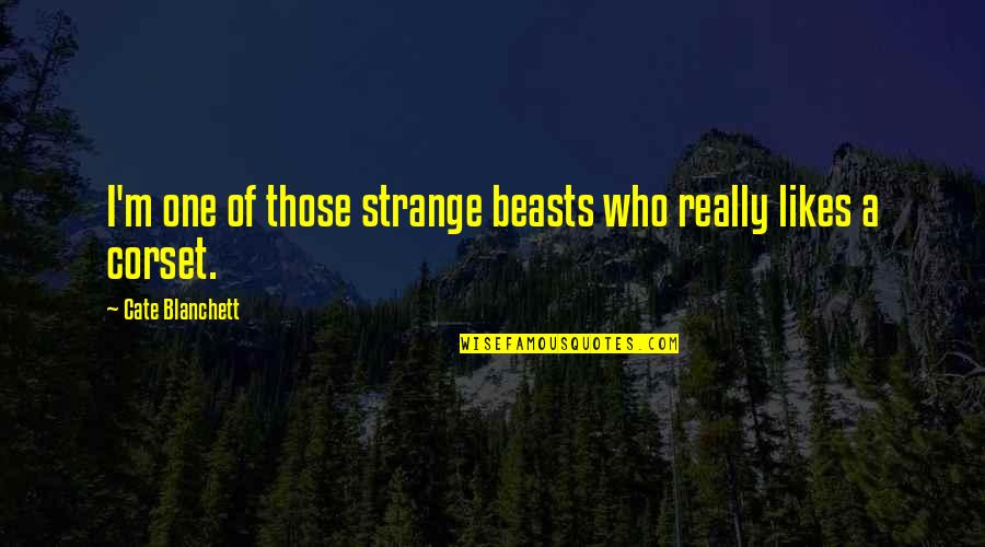Being Left For Someone Else Quotes By Cate Blanchett: I'm one of those strange beasts who really