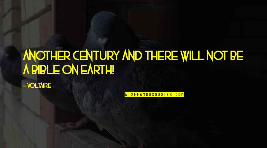 Being Middle Eastern Quotes By Voltaire: Another century and there will not be a