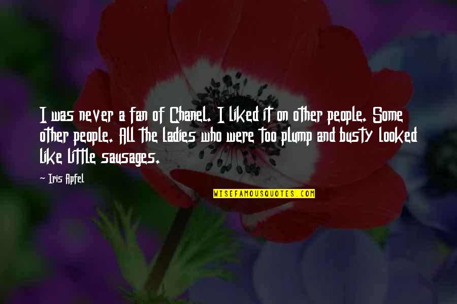 Being Nice To Your Wife Quotes By Iris Apfel: I was never a fan of Chanel. I