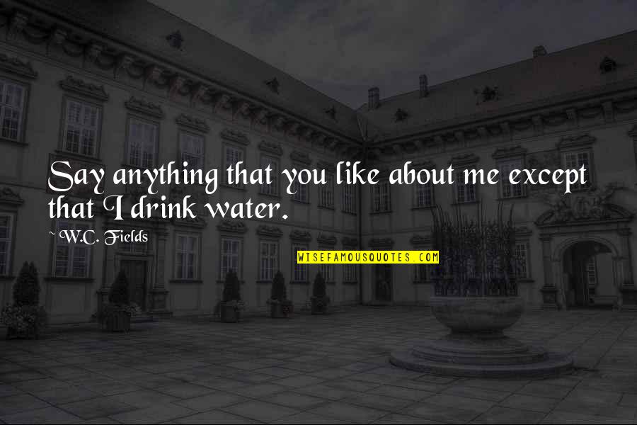 Being Old With Tattoos Quotes By W.C. Fields: Say anything that you like about me except