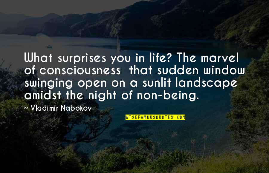 Being Open To Life Quotes By Vladimir Nabokov: What surprises you in life? The marvel of