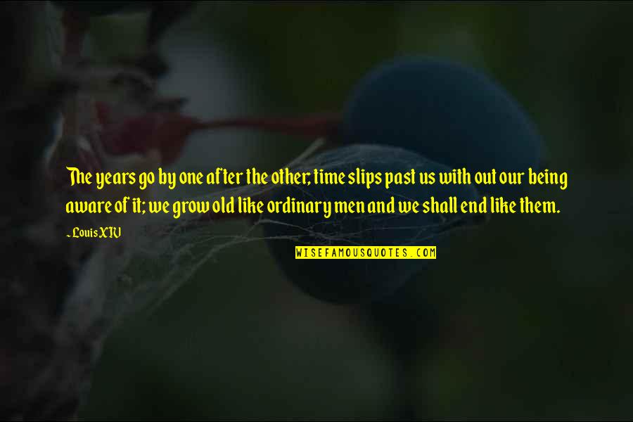 Being Ordinary Quotes By Louis XIV: The years go by one after the other;